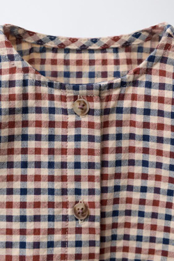 ZARA РУБАШКА В КЛЕТКУ «ТАРТАН», КРАСНЫЙ/ТЕМНО-СИНИЙ