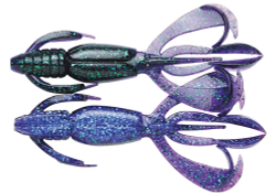 Приманка силиконовая Keitech Crazy Flapper 3.6" #462T Electric Smoke Craw