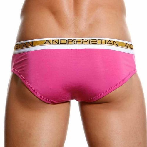 Мужские трусы брифы розовые Andrew Christian Slim Focus Brief Fuchsia