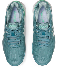 Женские Кроссовки теннисные Asics Gel-Resolution 8 - smoke blue/white