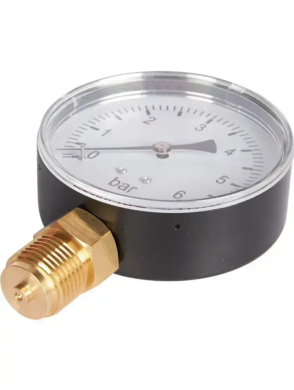 Манометр радиальный Rommer 80 мм, 0-6 бар, 1/2