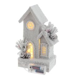 GAEM Изделие декоративное "Домик" c подсветкой (2хАА, н/п), L17 W10 H26 см, 2в.