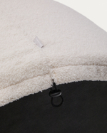 Kaeli Пуф для ног со съемным чехлом из экрю букле Ø 120