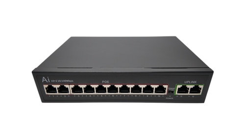 Коммутатор POE 1012B  на 12 портов 10/100M (10+2)