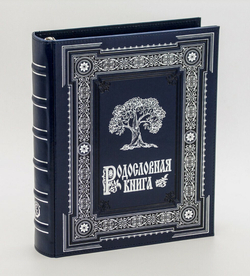 Родословная книга «Ампир» экокожа синяя