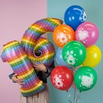 Шар (12"/30 см) Поп ит, Pop it, Ассорти, пастель, 2 ст 25 шт.