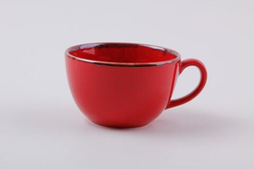 Чашка 340 мл фарфор цвет красный Seasons