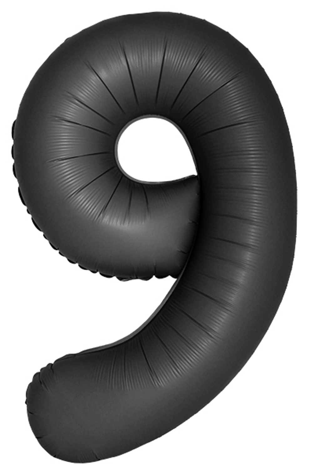 Цифры 102 см "Черные сатиновые" слим (slim)