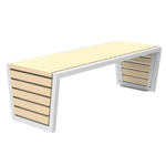 Скамья парковая PO-1509, 1509*547*451 мм., без спинки