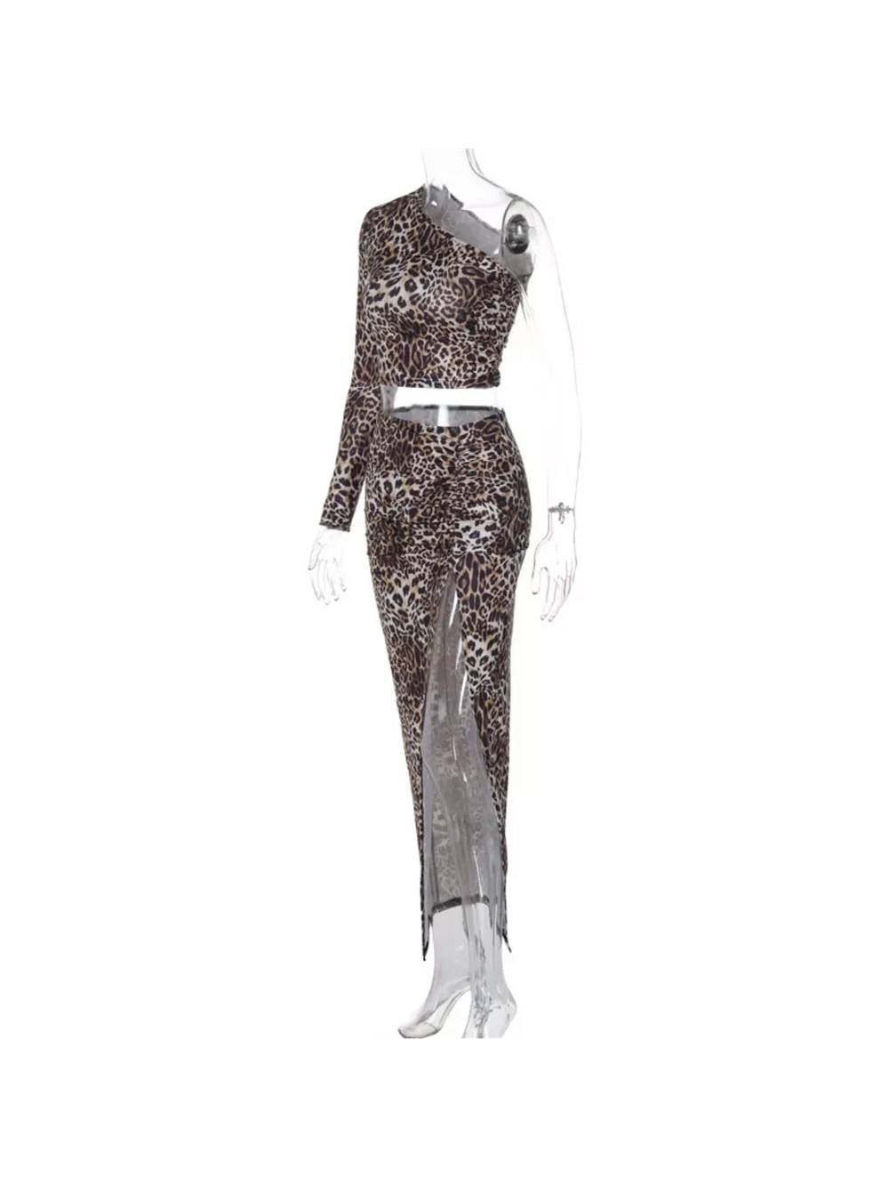 Костюм вечерний леопардовый