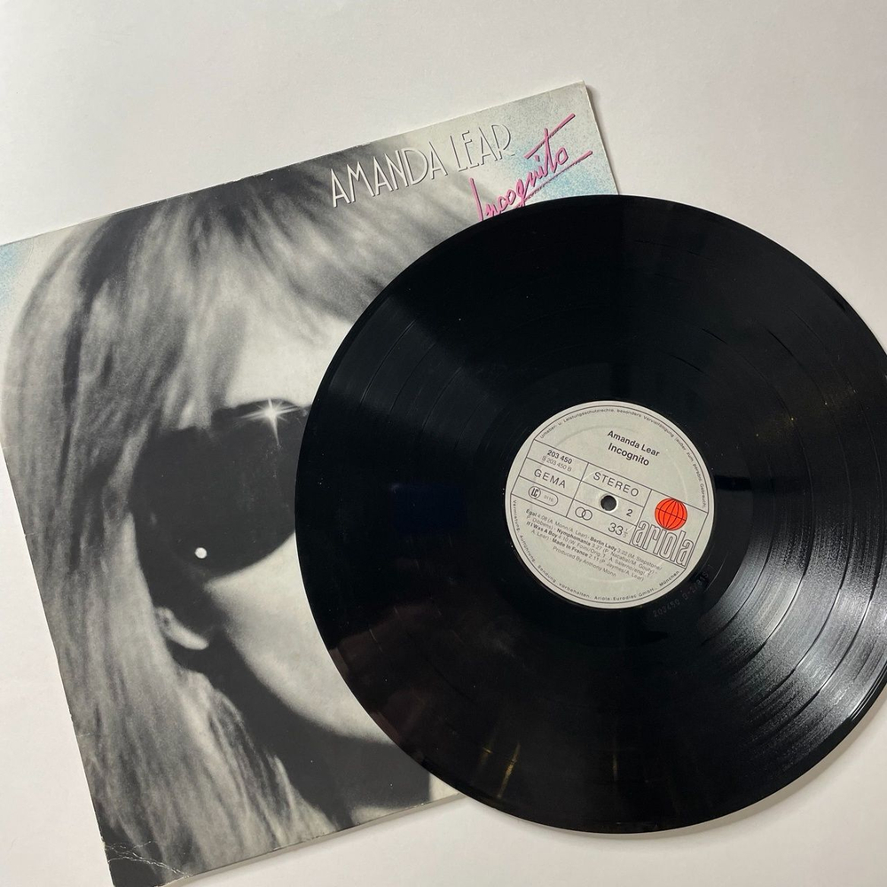Винтажная виниловая пластинка LP Amanda Lear Incognito (Germany 1981) New York