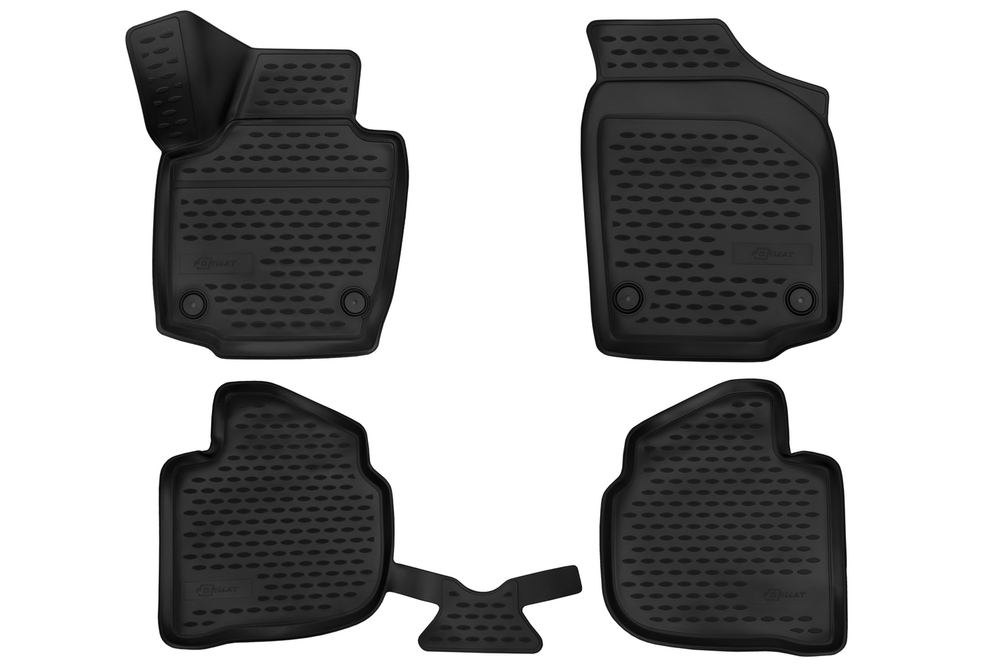 Коврики в салон для SKODARapid (I, Iр, II), 2013-2020, 2020-, 4шт. (Повышенная устойчивость, повышенная износостойкость) FORMAT.3D.45.15.210K