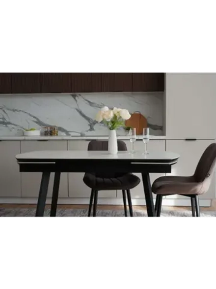 Стол кухонный Черный 150(190)х80х74 см