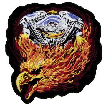 Нашивка Орел - двигатель горящий (160х170)