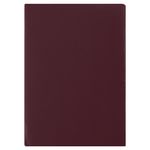 Папка адресная бумвинил с гербом России, формат А4, бордовая, индивидуальная упаковка, STAFF "Basic", 129576