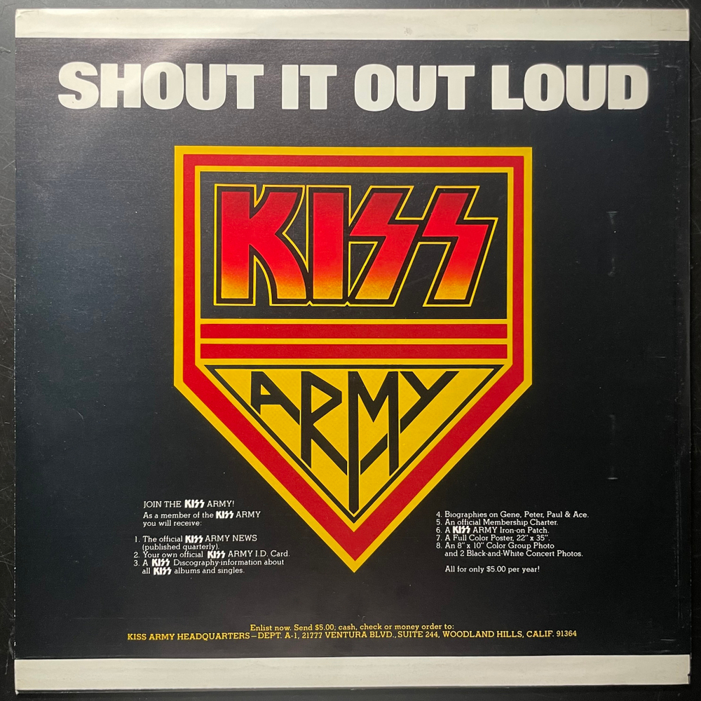 Kiss ‎– Destroyer (Швеция 1976г.)