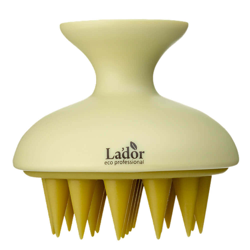 Расческа для головы массажная коричневая La'dor Scalp Massager Shampoo Brush Brown