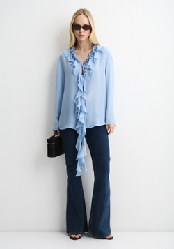 Блуза Flow голубой