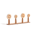 Набор из двух пистолетов с тиром от Wood Trick - Деревянный конструктор, сборная модель, 3D пазл. Резинкострел