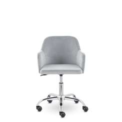 Кресло Кремона хром Velutto 18 (серый)