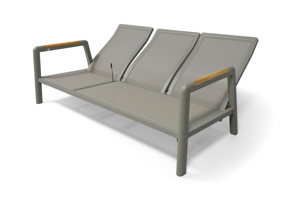 "Бари" лаунж-зона из алюминия, цвет светло-серый