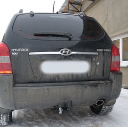 Фаркоп для Hyundai Tucson, Kia Sportage 2004-2010 Тип шара: A. Нагрузки: 2000/100 кг, KI 16