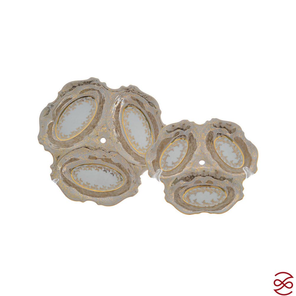 Этажерка 3 яруса Queen's Crown Aristokrat Лист Бежевый