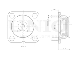 Опора амортизатора передняя UNIO RMP-13098