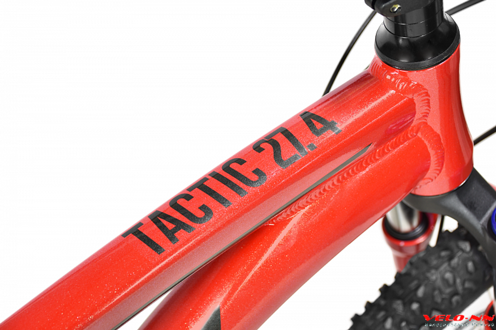 Велосипед 27,5" Stark'23 Tactic 27.4 HD красный металлик/никель