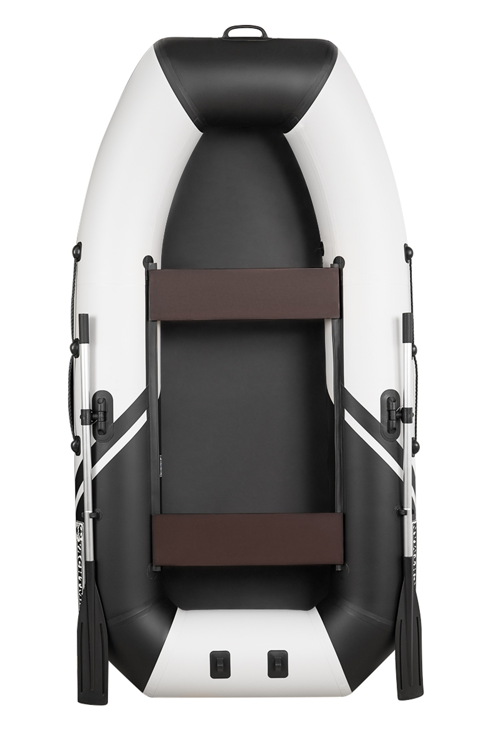 YACHTMAN-260 М (Яхтман) белый-черный (лодка ПВХ с усилением)