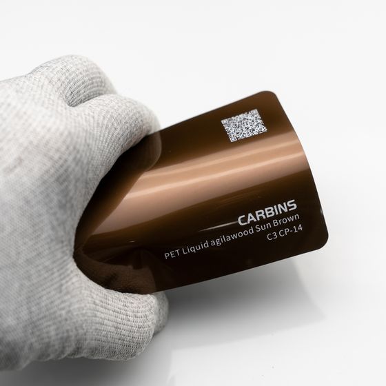 Веер образцов виниловой цветной пленки Carbins