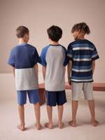 Пижама для мальчика Next E66-494, 3 шт., Серый, Синий