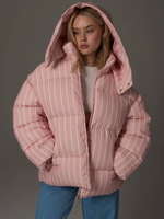 Куртка розовая зимняя