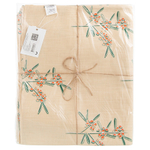 Скатерть на стол из хлопка с графичным принтом Обед рябинника russian north, 150х250 см