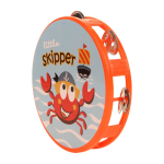 Бубен 16см. оранжевый, пакет с-30907