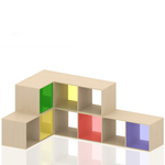 Система хранения Рауд А2 с акриловой цветной вставкой серия СКАНДИК