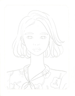 Girl's time. Coloring Book