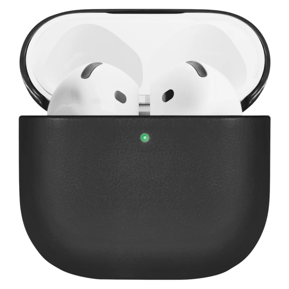 Кожаный чехол Native Union (Re)Classic Case для AirPods 4 Гибридный чехол из экокожи с зернисто-текстурированным контрастом. На внутренней стороне крышки предусмотрено клейкое покрытие для лучшего крепления