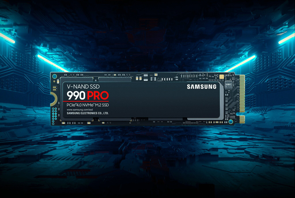 Твердотельный накопитель Samsung SSD 990 PRO 2 Tb M.2 7450 Mb/s (MZ-V9P2T0BW)