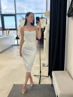 Корсет с прозрачной пайеткой