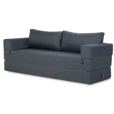 Бескаркасный диван-кровать c подлокотниками BuyDream Plus (джинс)