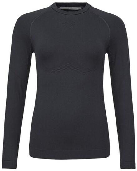 Женская теннисная футболка с длинным рукавом Head Flex Seamless Longsleeve - черная