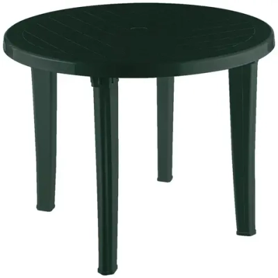 Стол круглый темно-зеленый 950х740мм