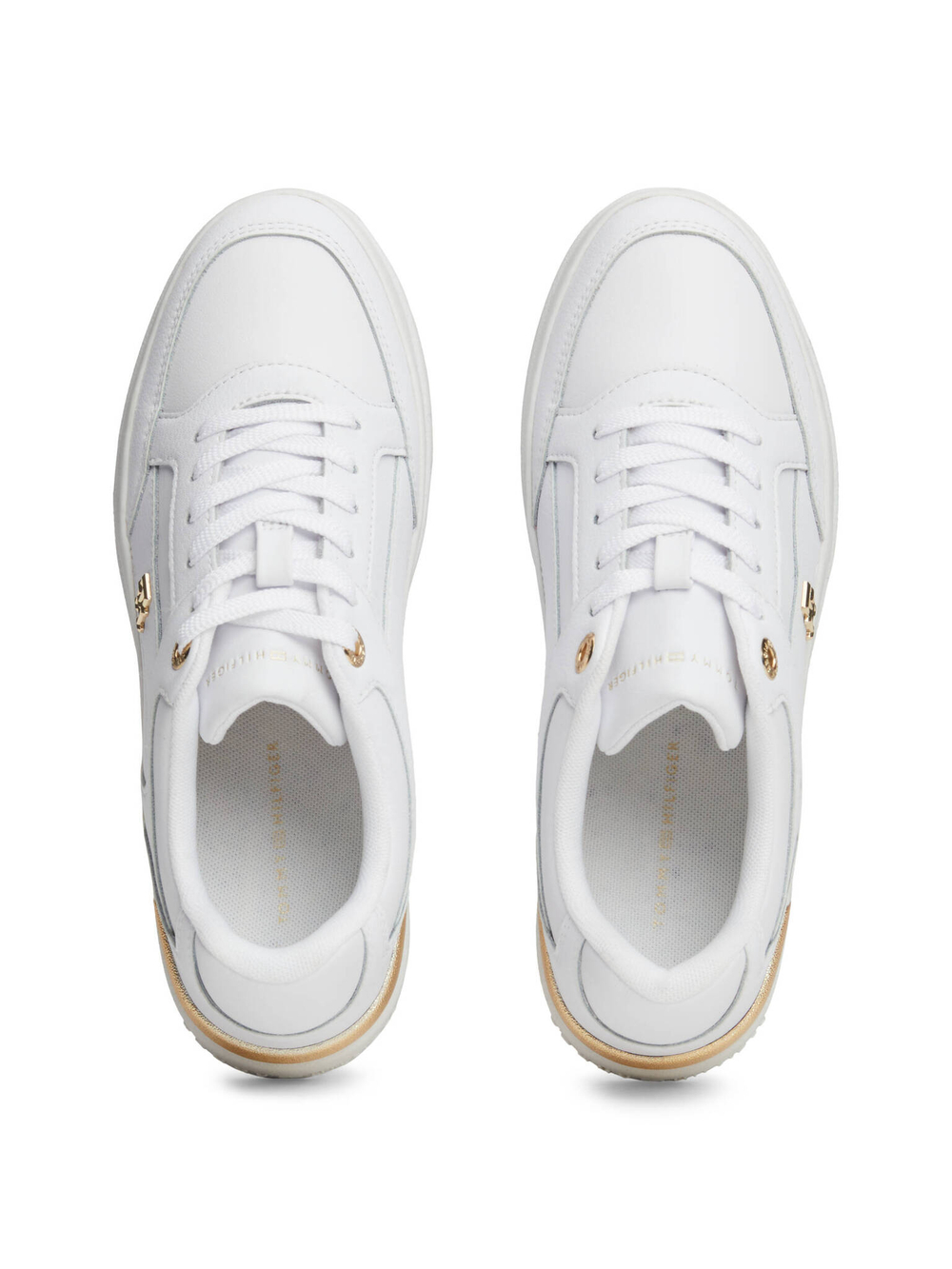 Кожаные кроссовки Tommy Hilfiger - белый(FW0FW08126)