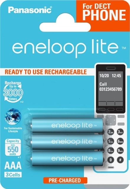 Аккумулятор Panasonic Eneloop Lite BK4LCCE/3DE 550 mAh 3шт AAA