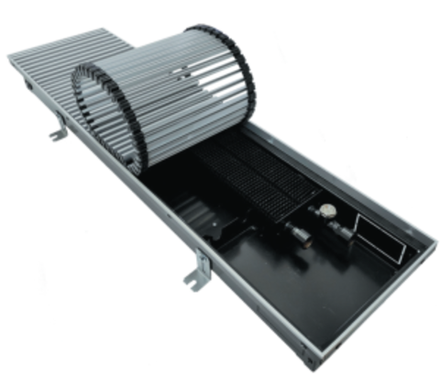 Конвектор медно-алюминиевый внутрипольный Eco с решеткой UNA H09 L200 T23 Gekon