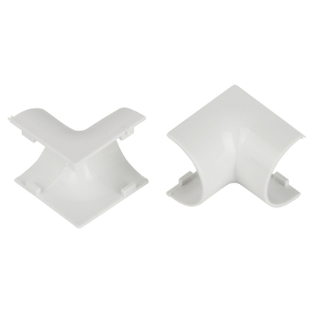 Внутренний угол ЭРА IC-KK-20-12-FW для полукруглого кабель-канала белый 20х12мм 2шт/комплект