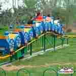 Детский аттраккцион-горка «Паровозик из Ромашково», 6 кабин 12 мест, 16×9×4 м