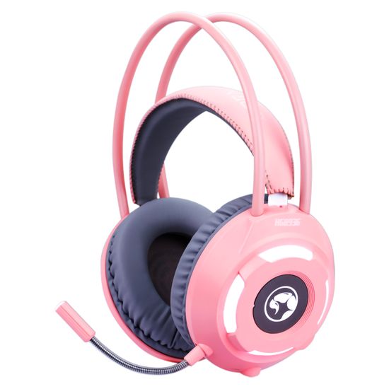 PC Игровая гарнитура Marvo HG8936 Gaming Headset с подсветкой, ПК(розовые)