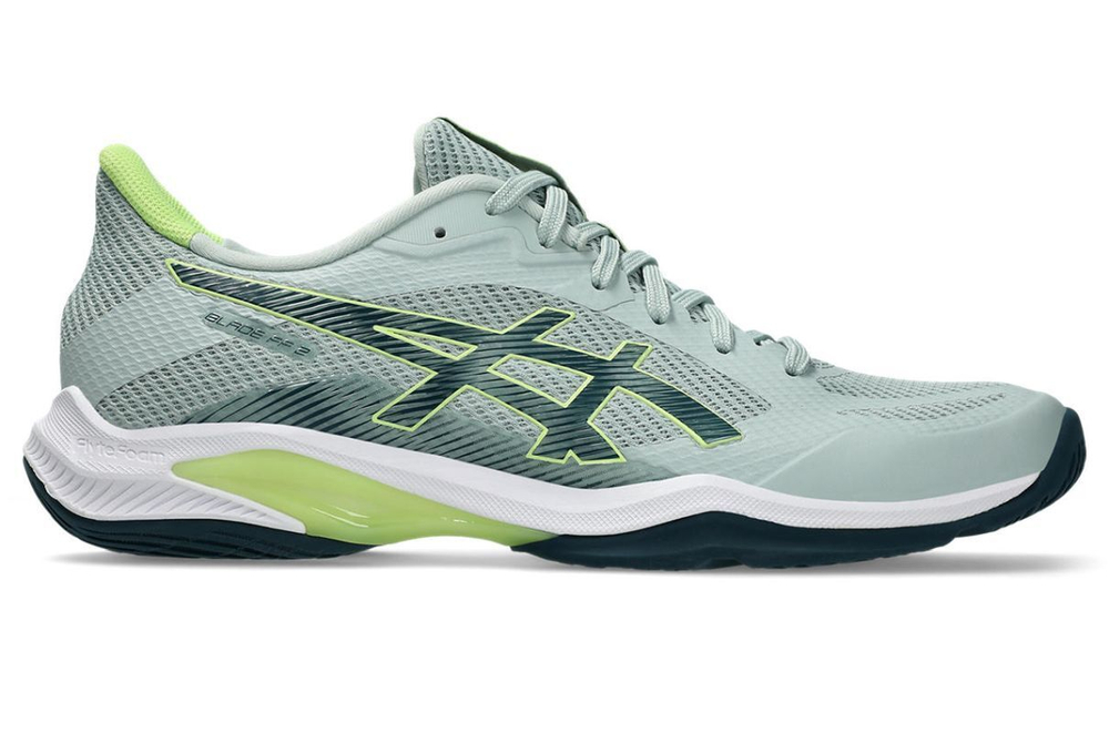 Мужские кроссовки для бадминтона/сквоша Asics Blade FF 2 - lichen rock/tranquil teal